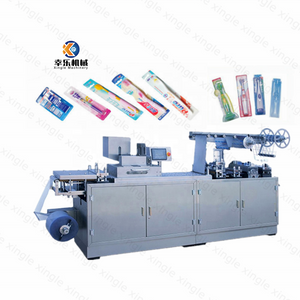 Lima de uñas automática, cepillo de dientes, máquina de embalaje de blíster de goma, DPP-140, tableta de leche, máquina de embalaje de blíster para jeringa desechable