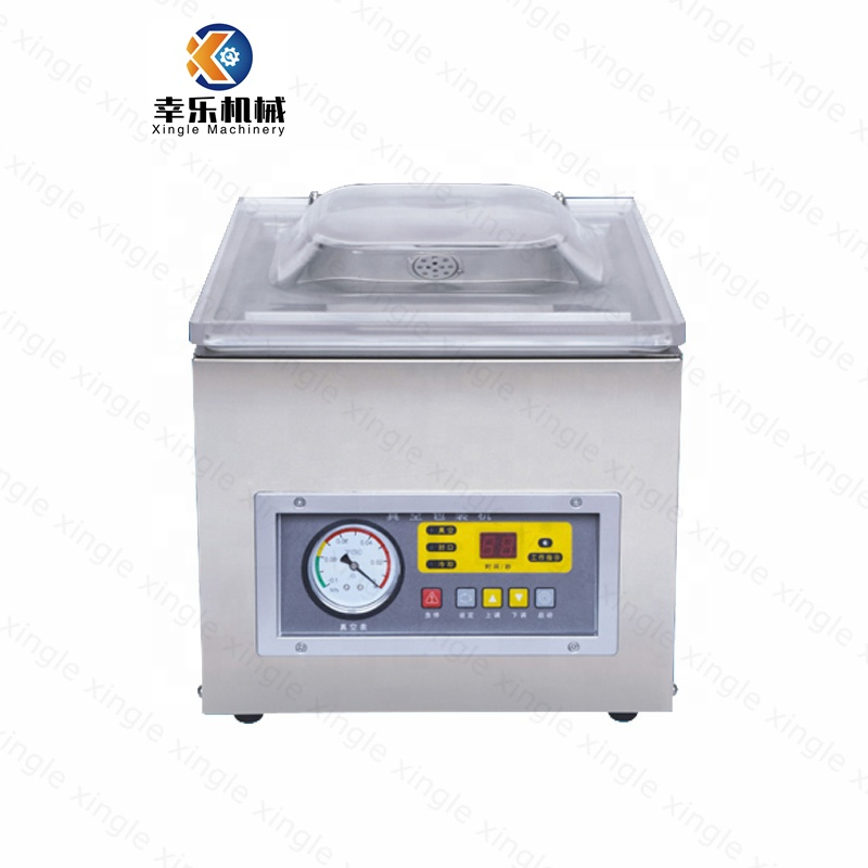 Máquina de envasado al vacío industrial automática de arroz y frutas, máquina de envasado al vacío de una sola cámara continua, precio
