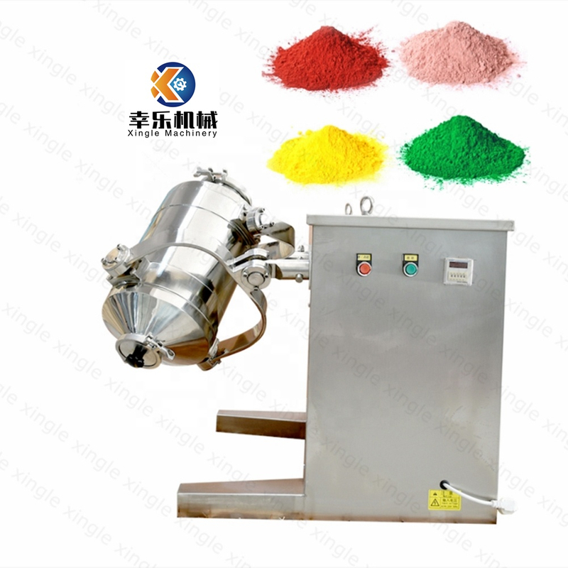 SWH-5L proteína de alimentos detergente en polvo máquina mezcladora automática de polvo seco mezclador de tambor rotatorio licuadora leche en polvo mezclador 3D
