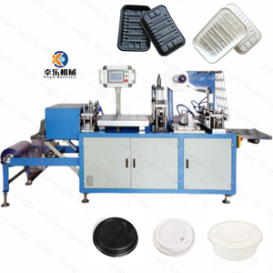 Tapa de tazón desechable de plástico automática, bandeja de comida rápida, tapa de café, termoformado, máquina de moldeo
