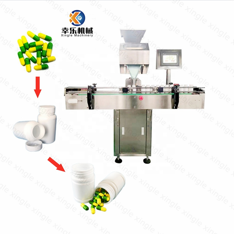 Contador de granulación electrónico completamente automático estándar GMP, pequeñas pastillas de caramelo, cápsula de tableta, máquina de conteo de 8 canales