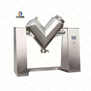 Mezclador de polvo seco de detergente de lavado de doble brazo automático VH-50 mezclador en forma de V máquina mezcladora de polvo industrial de alta velocidad