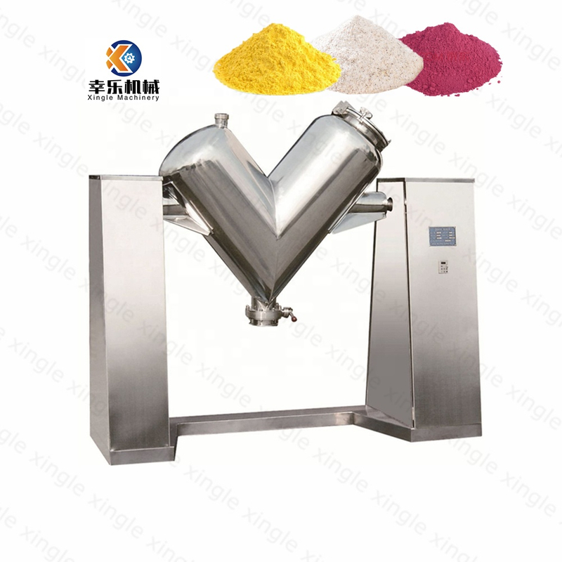 Máquina mezcladora mezcladora de polvo seco químico farmacéutico industrial VH-50 máquina mezcladora automática en forma de V de doble brazo