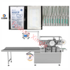 Máquina automática de sellado y envasado de bastoncillos de algodón Nasal de alcohol médico horizontal con envoltura lateral de 4 lados Máquina de envasado de flujo para máscara