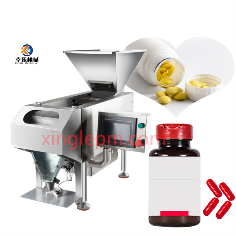 Contador de llenado de píldoras de cápsula electrónica pequeña de medicina de farmacia, contador de conteo de embotellado, máquina de conteo de cápsulas de tabletas semiautomática