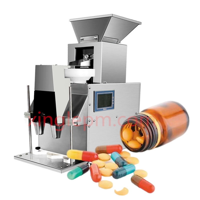  &nbsp;Máquina de conteo de cápsulas de llenado de botellas de tableta semiautomática farmacéutica con contador de pastillas eléctrico GMP
