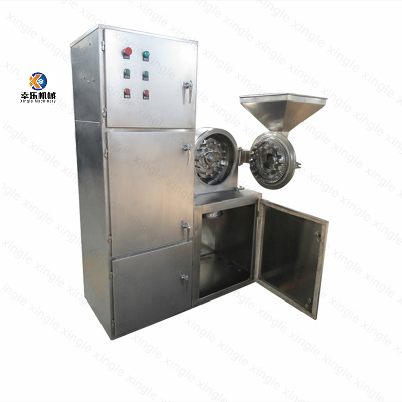 Trituradora de acero inoxidable serie SF, molinillo de especias para condimentos de alimentos de resina, máquina trituradora Universal con colector de polvo automático