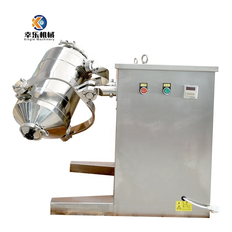 SWH-200L Acero inoxidable Gran capacidad polvo Tridimensional 3D Swing Mezcladora