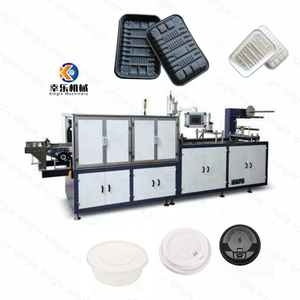 XLPP-550 Vajilla de plástico desechable de PVC industrial Máquina de fabricación de tapas de placa de tazón Precio de máquina de embalaje de formación de termoformado