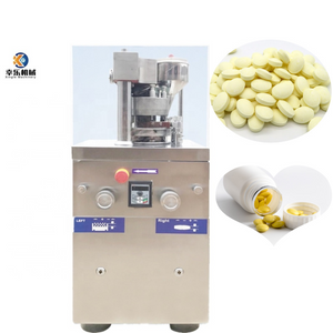 Máquina de fabricación de pastillas giratorias pequeñas farmacéuticas, máquina de prensado de tabletas de pastillas medicinales de alta velocidad, ZP-9A rotativa