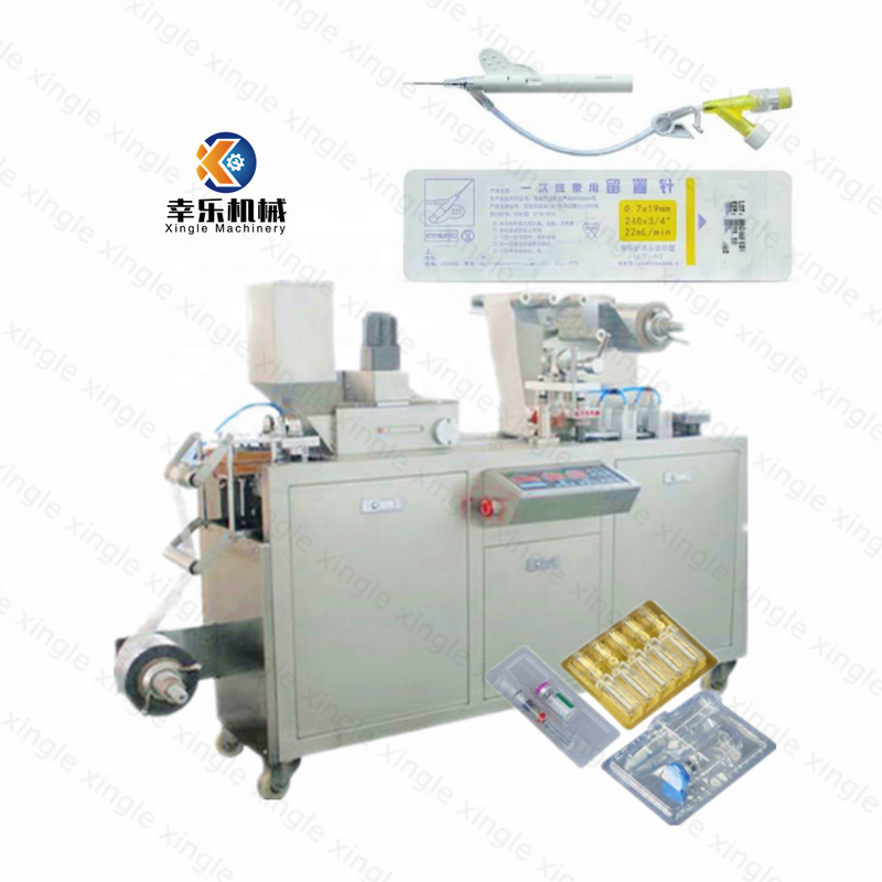 Máquina automática de envasado en blíster de cápsulas para tabletas y píldoras Máquina de envasado en blíster de jeringas desechables para ampollas farmacéuticas Dpp-80