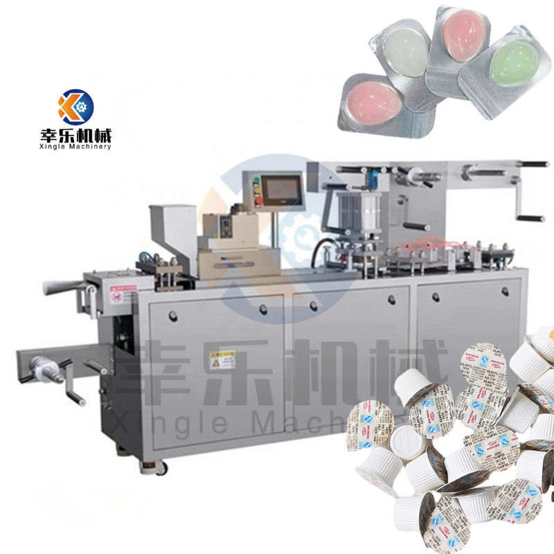 Máquina empacadora de blíster de Pvc farmacéutica Alu Alu, máquina empacadora de blíster Blistripiid de bola de algodón con alcohol automática DPP-350