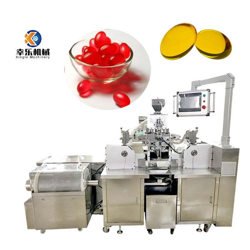 Máquina de llenado de cápsulas de aceite de pescado automática farmacéutica, máquina de llenado y fabricación de encapsulación de gelatina de cápsula blanda RJN-65