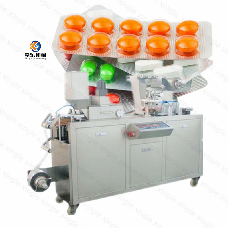 DPP-80 Pvc Automático Chocolate Candy Blister Embalaje Empaquetado Medicina Tableta Cápsula dura Píldora Blister Paquete Paquete Máquina