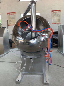 Máquina de recubrimiento de grageas de píldora de azúcar de frijol farmacéutico de gran capacidad BYC1000 máquina de recubrimiento automático