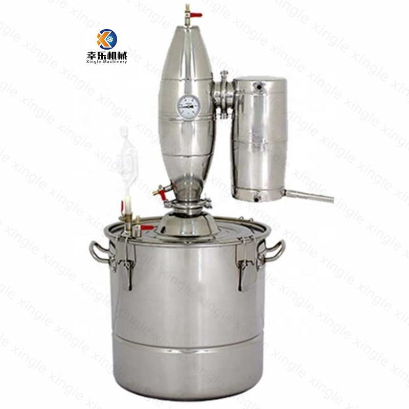 Máquina de destilación de alcohol de destilador de laboratorio de barril de destilación de alcohol de acero inoxidable