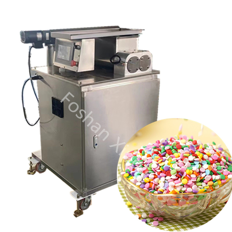 Proveedor de China, Fideos de azúcar coloridos del arco iris comestibles eléctricos, rociadores de dulces para hacer magdalenas, máquina de aspersión para decoración de pasteles