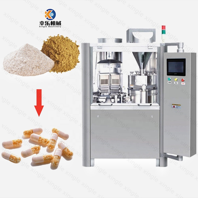 Máquina de llenado de cápsulas de encapsulado de polvo de gránulos farmacéuticos de NJP-2000C, fabricante de cápsulas duras, máquina de llenado de cápsulas de vitamina automática