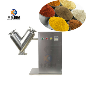 Máquina mezcladora de polvo de uso de laboratorio pequeña automática, máquina mezcladora de polvo químico de farmacia de alimentos industriales, máquina mezcladora tipo v, XL-VH2 de mezcla